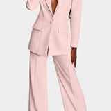 Iustina – Costum cu pantaloni largi