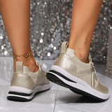 Angelica – Sneakers cu fermoar lateral