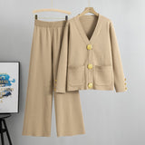 Elisa – Set cardigan cu nasturi metalici