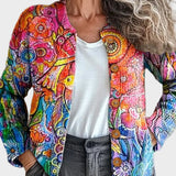 Simona – Cardigan cu flori și păsări