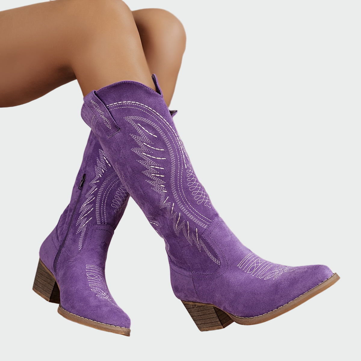Anca – Cizme cowboy brodate