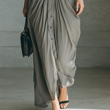 Eugenia – Rochie lungă cu nasturi