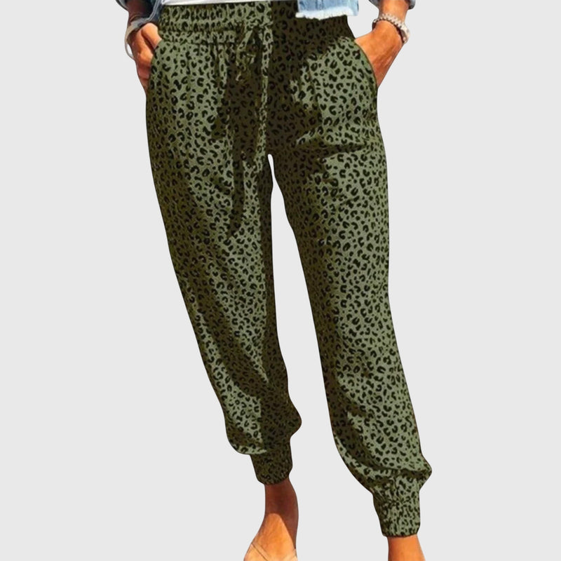 Rafila – Pantaloni lejeri cu model leopard