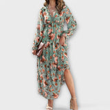 Ada – Rochie maxi florală din voal