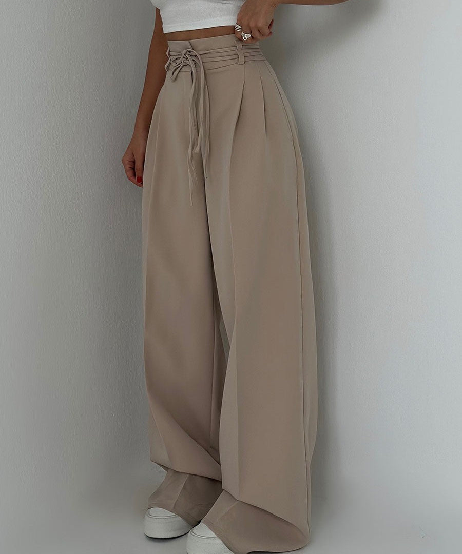 Alida – Pantaloni largi cu talie înaltă