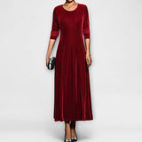 Corina – Rochie lungă din catifea