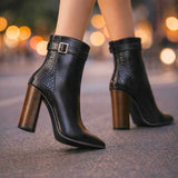 Augustina – Botine cu toc și cataramă