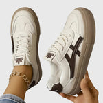 Elza – Sneakers ortopedici maro