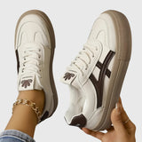 Elza – Sneakers ortopedici maro