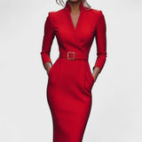 Dumitra – Rochie midi cu curea