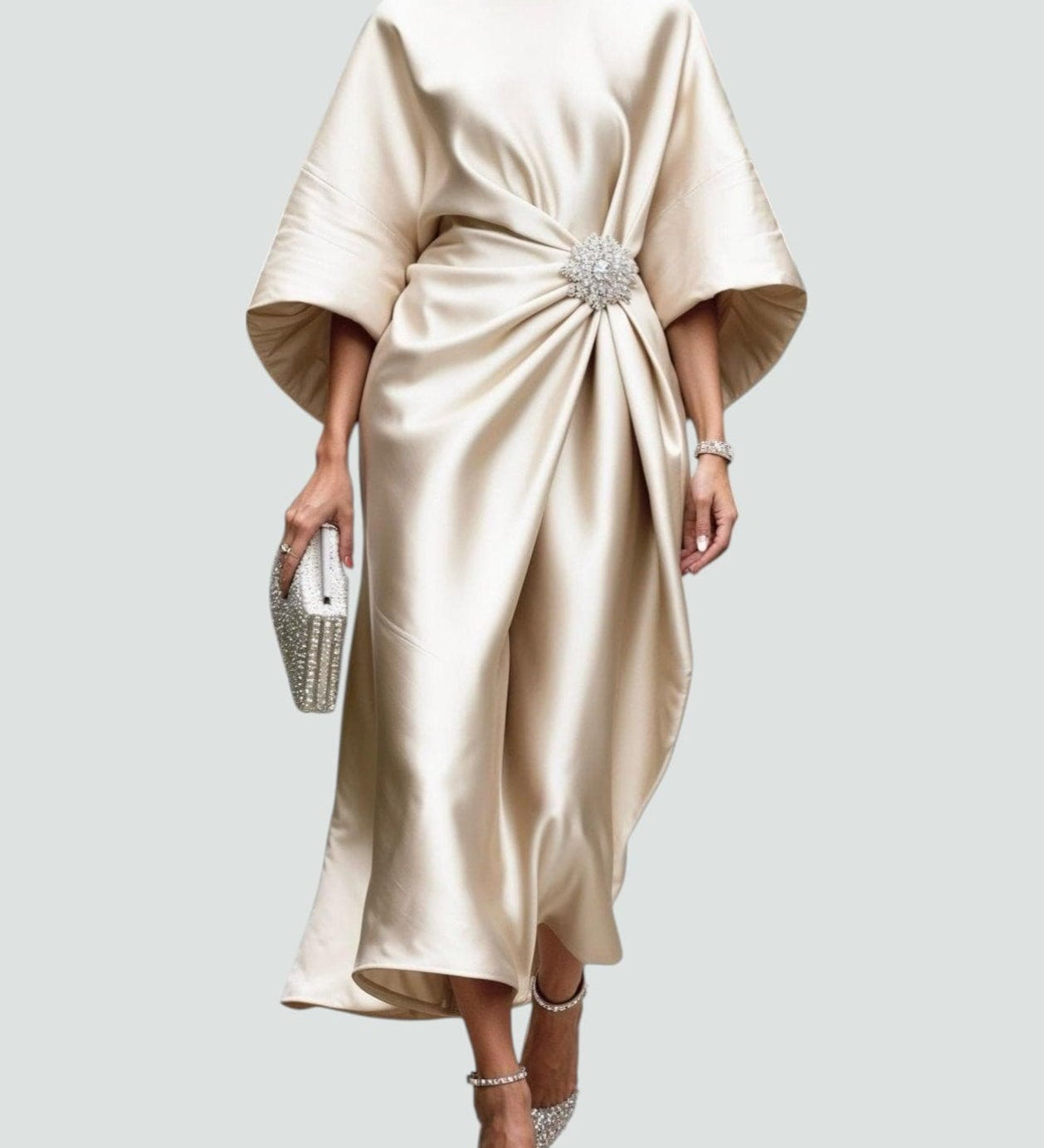 Viviana – Rochie de seară satinată