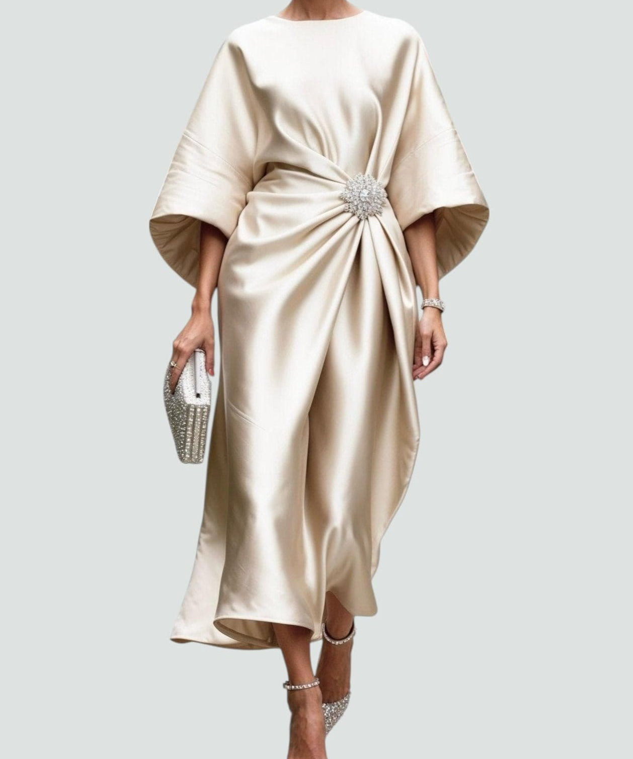 Viviana – Rochie de seară satinată