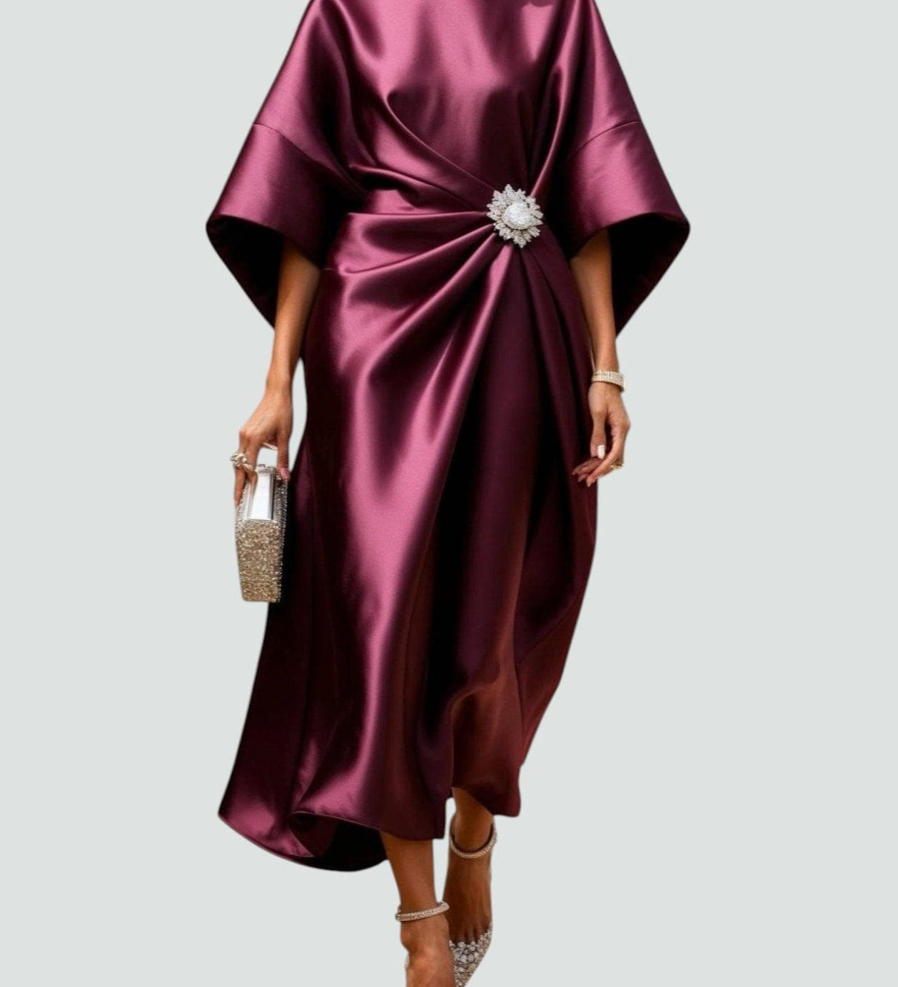 Viviana – Rochie de seară satinată
