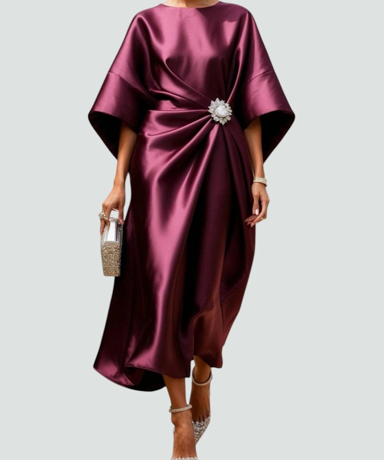 Viviana – Rochie de seară satinată