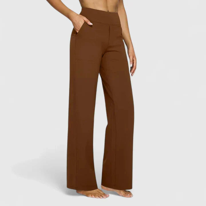 Florina – Pantaloni largi cu talie înaltă