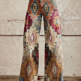Adina – Pantaloni largi cu motive etnice