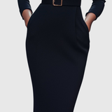 Casandra – Rochie creion cu cataramă