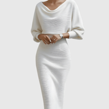 Tamara – Rochie cu decolteu cascadă