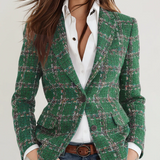Sonia – Blazer în carouri stil vintage