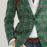 Sonia – Blazer în carouri stil vintage