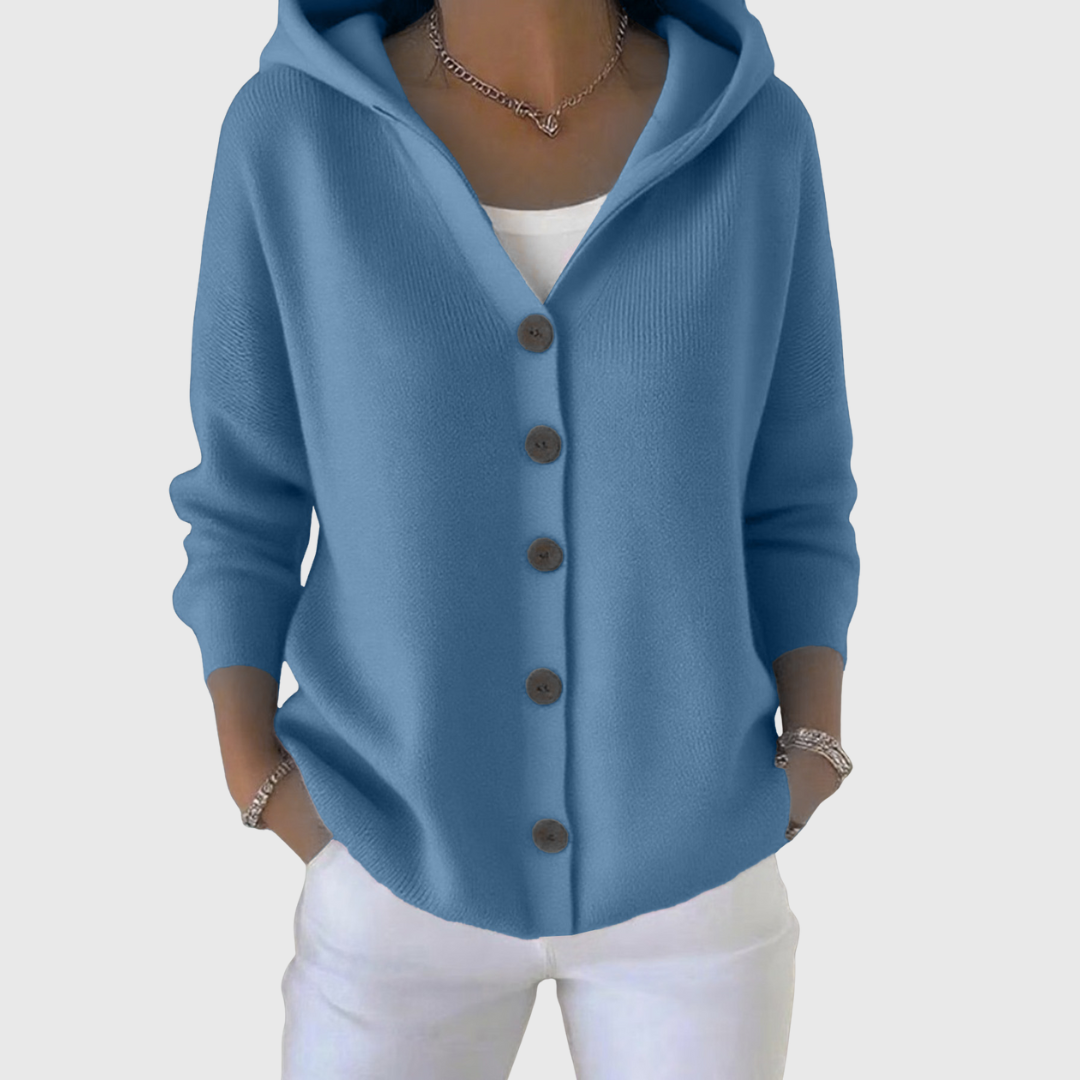 Angelica – Cardigan tricotat cu glugă