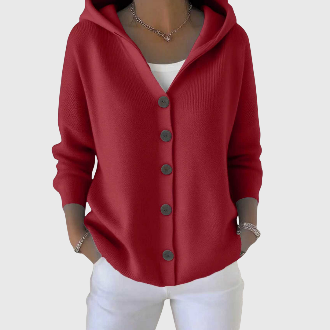 Angelica – Cardigan tricotat cu glugă