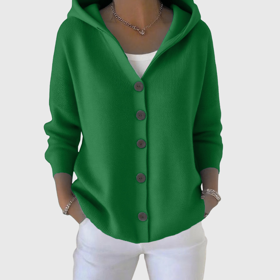 Angelica – Cardigan tricotat cu glugă