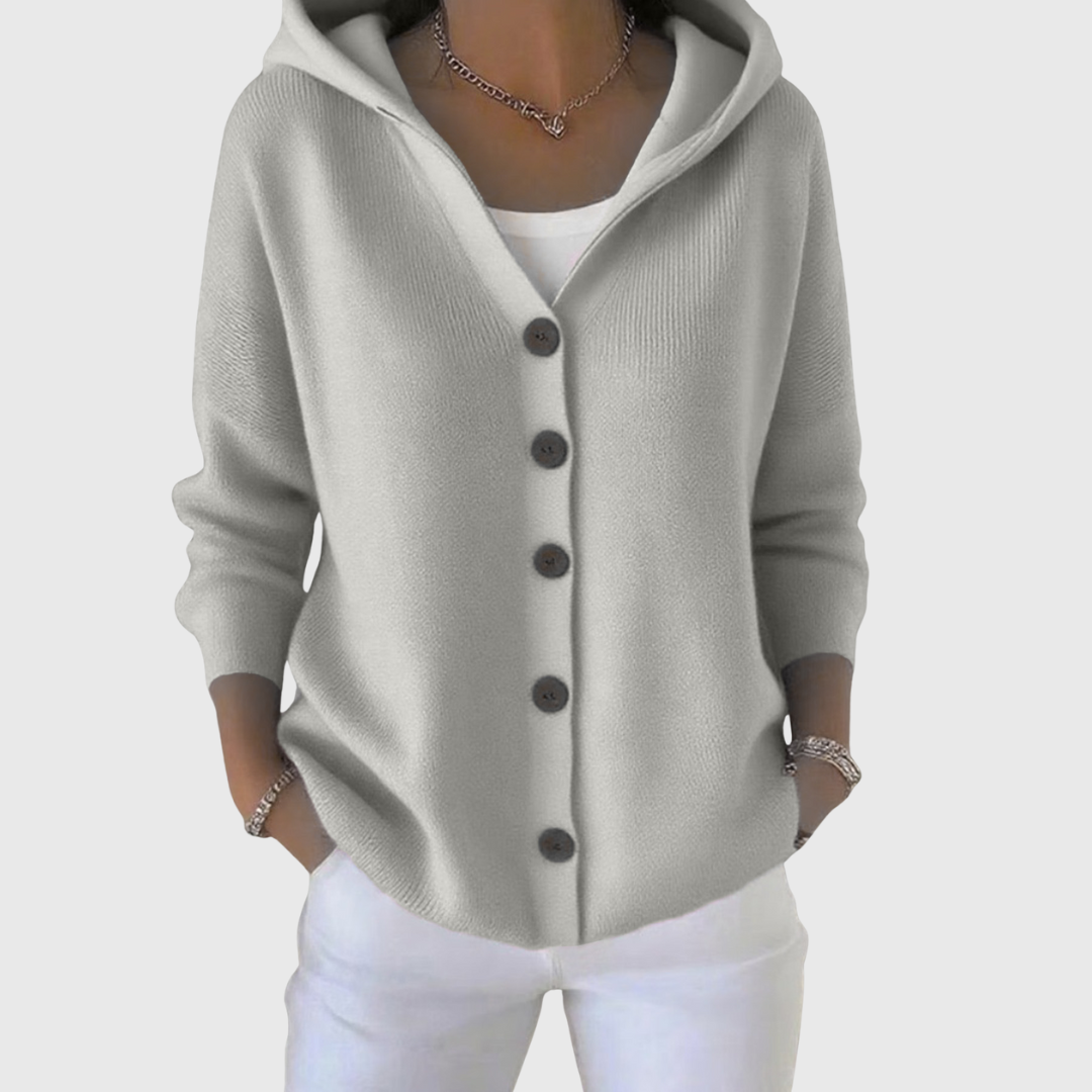Angelica – Cardigan tricotat cu glugă