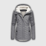 Izabela – Parka cu blăniță și glugă
