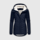 Izabela – Parka cu blăniță și glugă