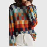 Zamfirița – Pulover cu pătrățele colorate