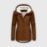 Izabela – Parka cu blăniță și glugă