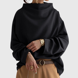 Laurentia – Bluză oversize cu guler înalt