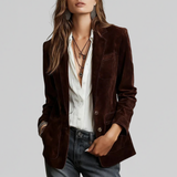 Nastasia – Blazer cu aspect de velur