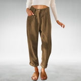 Tamara – Pantaloni din catifea reiată