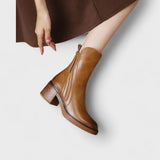 Călina – Botine cu toc gros