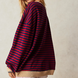 Olga – Pulover oversize cu dungi