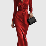 Tamara – Rochie satinată petrecută