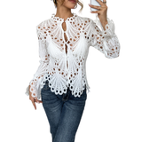 Ciprianna – Bluză cu broderie decupată