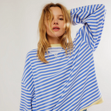Olga – Pulover oversize cu dungi