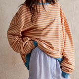 Olga – Pulover oversize cu dungi