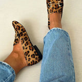 Isabela – Mocasini leopard cu cataramă aurie