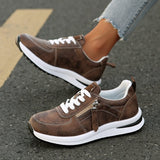 Angelica – Sneakers cu fermoar lateral