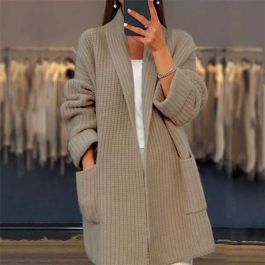 Ruxandra – Cardigan lung cu buzunare