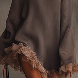 Stana – Rochie pulover cu volane