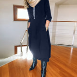 Camila – Rochie midi cu buzunare