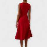 Rodica – Rochie midi drapată asimetric