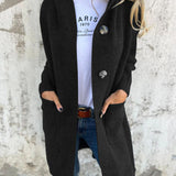 Clara – Cardigan lung cu nasturi