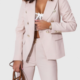 Camila – Set sacou cambrat și pantaloni