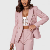 Camila – Set sacou cambrat și pantaloni